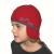 Barina dětská čepice červená - rozložené kryty na uši a zátylku
