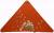 Dětský pirát trojúhelníkový šátek skořicový vzor Safari