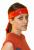Fitness vázací čelenka  červená vzor Indian tribe