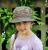 Daen dětský letní klobouk khaki vzor Stromy