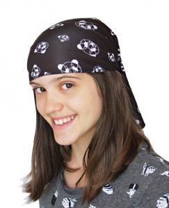 Sportovní šátek, multifunkční tunel pro děti do 12 let. Tuba uvázaná na piráta.
