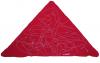  Gineli trojúhelníkový šátek červený